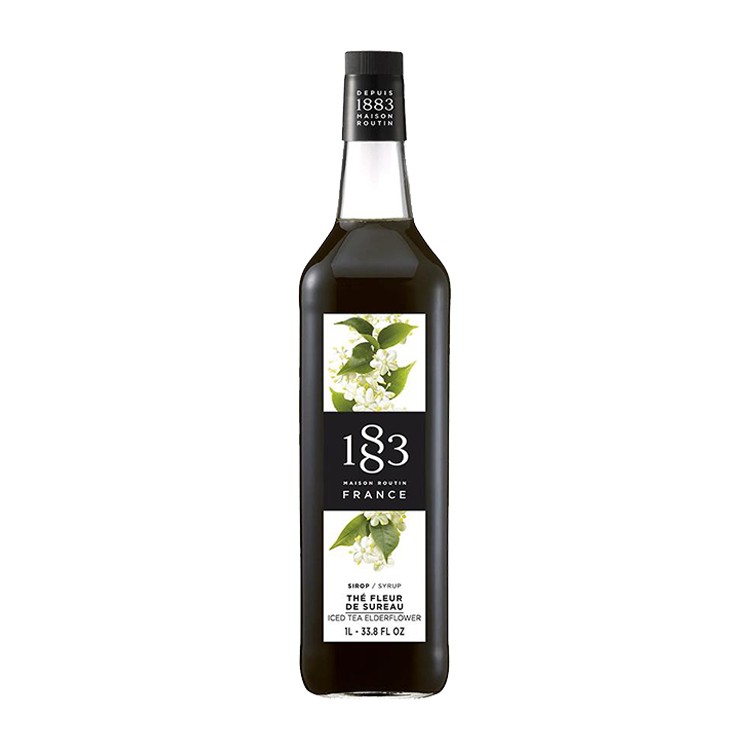 Routin 1883 Iced Tea Elderflower Syrup 1 Ltr Glass Bottle